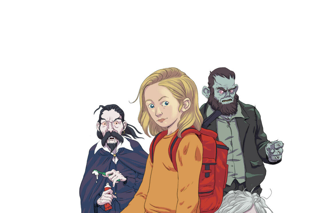 Monsterskola med Nelly Rapp Illustration Christina Alvner